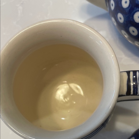 Polish Blue and White Ceramic Tea Set - Picture 2 of 9